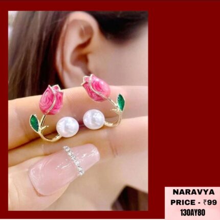 PINK ROSE STUD