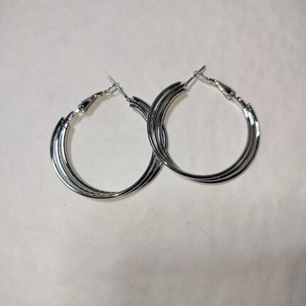 SILVER ROUND HOOP SS